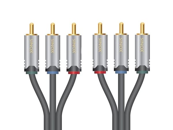 Sinox HD Premium - Videokabel - komponentvideo - RCA x 3 hann til RCA x 3 hann - 1.5 m - skjermet