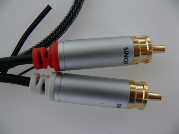 Sinox - Lydkabel - RCA x 2 hann til RCA x 2 hann - 1.5 m - svart