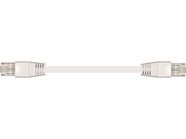 Sinox - Nettverkskabel - RJ-45 (hann) til RJ-45 (hann) - 5 m - FTP - CAT 6 - med støvel, flat - hvit