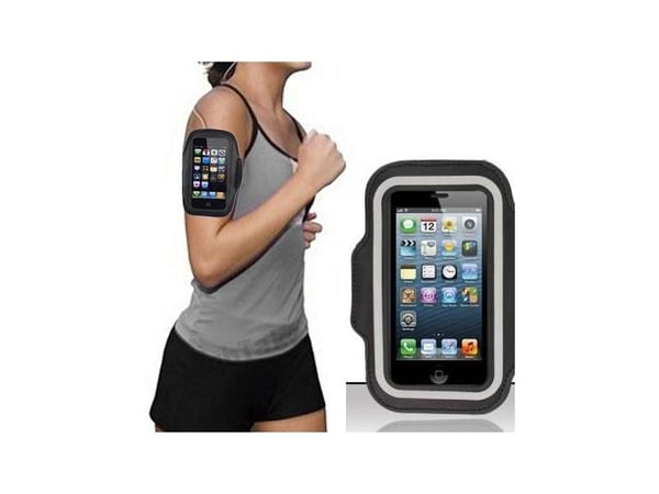 Sinox juoksuranneke iPhonelle. Musta