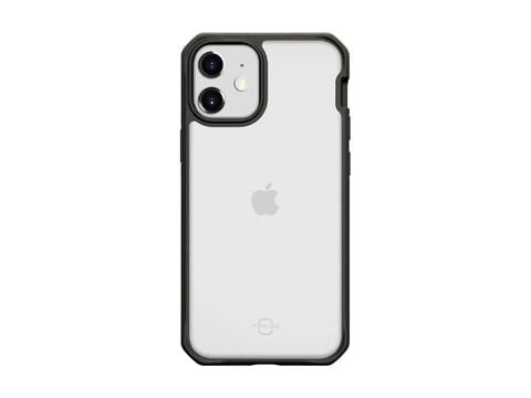ITSKINS FERONIABIO PURE cover til iPhone 12 mini®. Sort og gennemsigtig