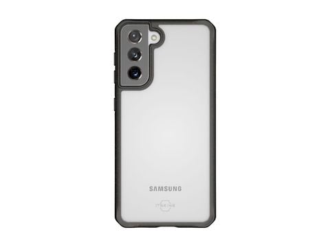 ITSKINS FERONIABIO PURE cover til Samsung Galaxy S21 + 4G / 5G®. Sort og gennemsigtig