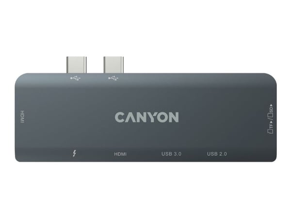 Canyon DS-5 - Dokkingstasjon - USB-C - 7-slot - HDMI
