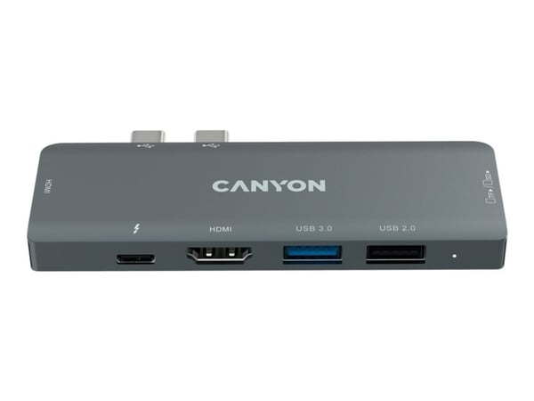 Canyon DS-5 - Dokkingstasjon - USB-C - 7-slot - HDMI