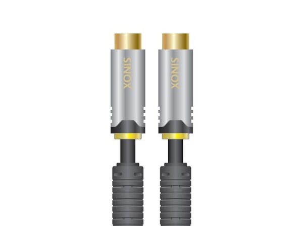 Sinox HD Premium - Antennekabel - 5 m - skjermet - 90°-dreiekontakt