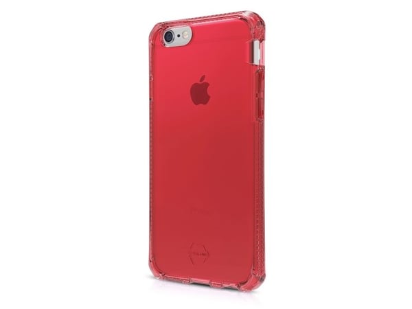 ITSKINS SPECTRUM CLEAR -suojus iPhone 6 Plus / 6s Plus® -puhelimelle. Rød