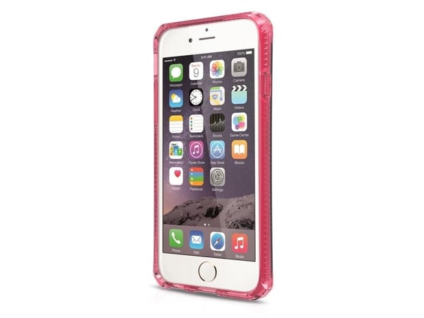 ITSKINS SPECTRUM CLEAR -suojus iPhone 6 Plus / 6s Plus® -puhelimelle. Rød