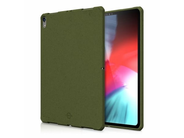 ITSKINS FERONIABIO // TERRA - Baksidedeksel for nettbrett - biodegraderbart materiale - kaki - 11" - for Apple 11-inch iPad Pro (1. generasjon, 2. ...