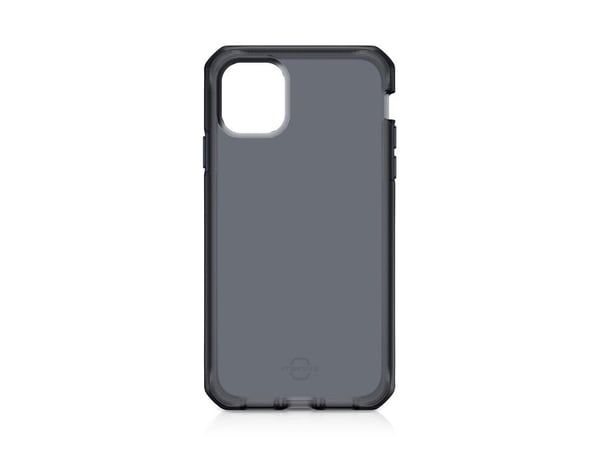 ITSKINS Level 3 Supreme // Frost Antimicrobial - Bagsidecover til mobiltelefon - termoplastisk polyuretan (TPU) - grå, sort - for Apple iPhone 11 P...