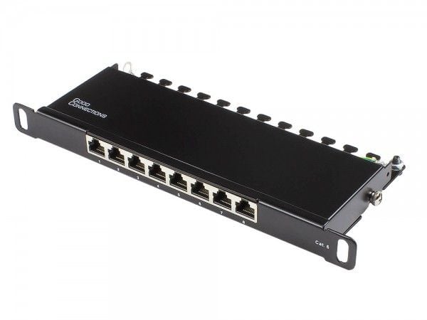 Alcasa GC-N0124, Gigabit Ethernet, RJ45, Cat6, 22/26, Svart, Stål