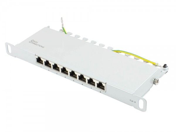 Alcasa GC-N0123, Gigabit Ethernet, RJ45, Cat6, 22/26, Grå, Stål