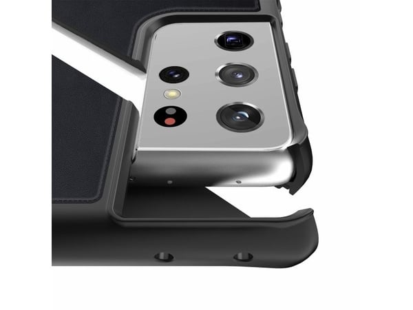 ITSKINS HYBRID // FOLIO, Film, Samsung, Galaxy S21 Ultra, Svart
