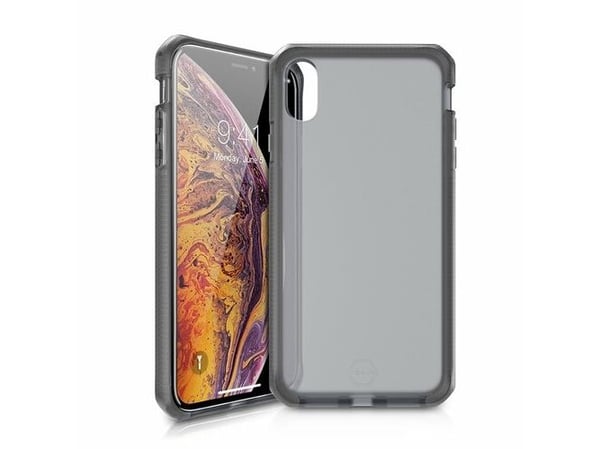 ITSKINS SupremeFrost, Suojus, Apple, iPhone Xs Max, 16,5 cm (6.5"), Musta, Läpinäkyvä