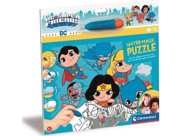 Clementoni puslespill 15 brikker Water Magic DC Super Friends