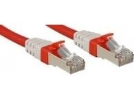 Lindy 45384, 0,5 m, Cat6a, S/FTP (S-STP), RJ-45, RJ-45, Rød