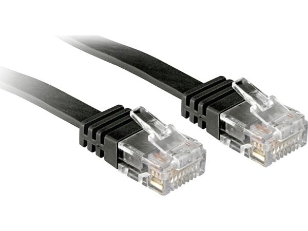 Lindy 47521, 1 m, Cat6, U/UTP (UTP), RJ-45, RJ-45, Svart