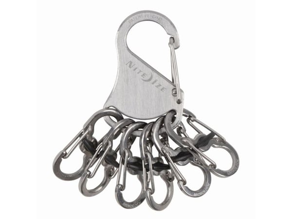 Nite Ize KeyRack Locker, Nøkkelkarabin, Rustfritt stål, Rustfritt stål, 39,1 mm, 78,1 mm, 37 g
