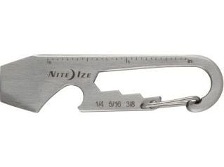 Nite Ize DoohicKey, Nøkkelkarabin, Rustfritt stål, Rustfritt stål, 17,2 mm, 64,8 mm, 12 g