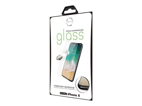 ITSKINS - Skjermbeskyttelse for mobiltelefon - glass - 5.8" - gjennomsiktig - for Apple iPhone X, XS