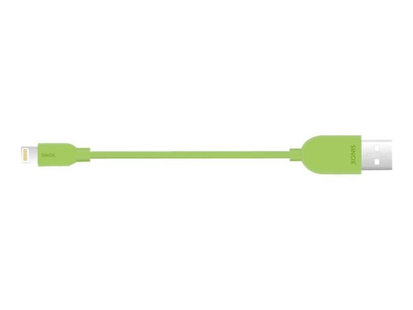 Sinox i-Media - Lightning-kabel - USB hann til Lightning hann - 1 m - grønn