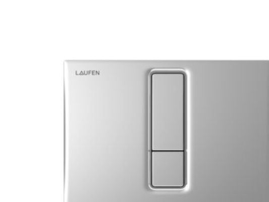 Laufen LIS AW101 betjeningsplade med duoskyl krom