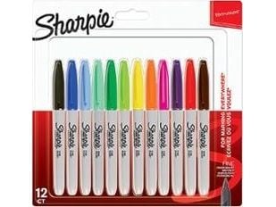 Sharpie Sharpie Marker Fine Round Tip F 12 pastelliväriä