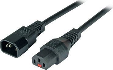 MicroConnect - Jatkojohto virralle - IEC 60320 C14 - IEC 60320 C13 - 3 m - musta