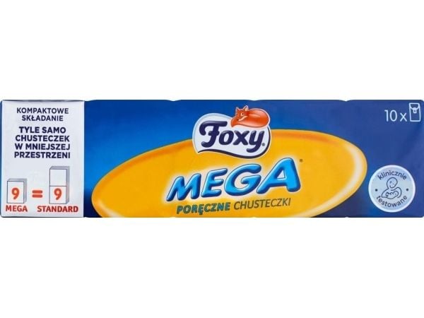 Foxy Foxy mega-papir 10 x 9 stk