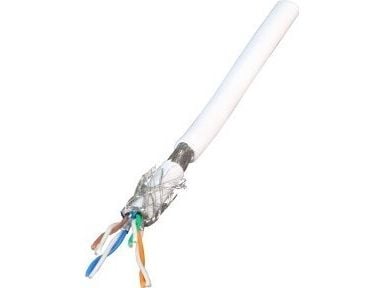 EFB Elektronik MK7104.100W Nettverkskabel 100 mCat.7 råkabel S/FTP (S-STP) Hvit (MK7104.100W)