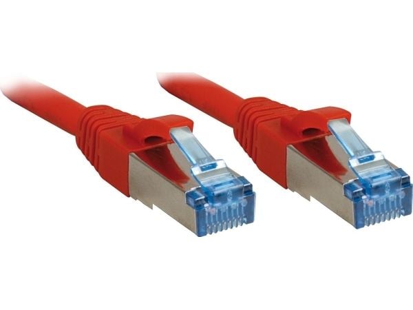 Lindy 47168, 10 m, Cat6a, S/FTP (S-STP), RJ-45, RJ-45, Rød