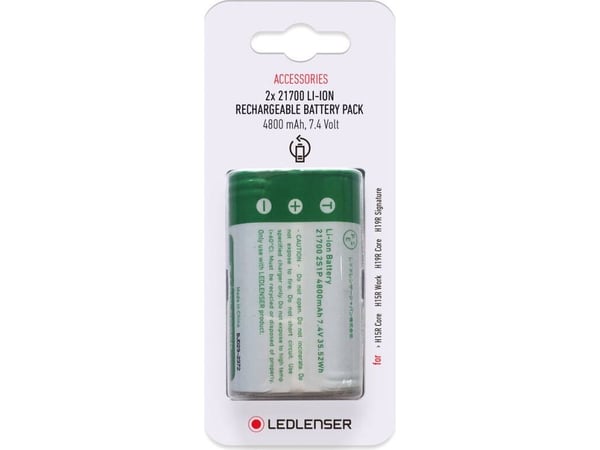 LEDLENSER Li-Ion rechargeable Battery 2x21700 3,7 V 4800 mAh
