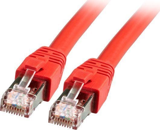 EFB Elektronik K5528RT.0.5, 0,5 m, Cat8.1, S/FTP (S-STP), RJ-45, RJ-45, Rød