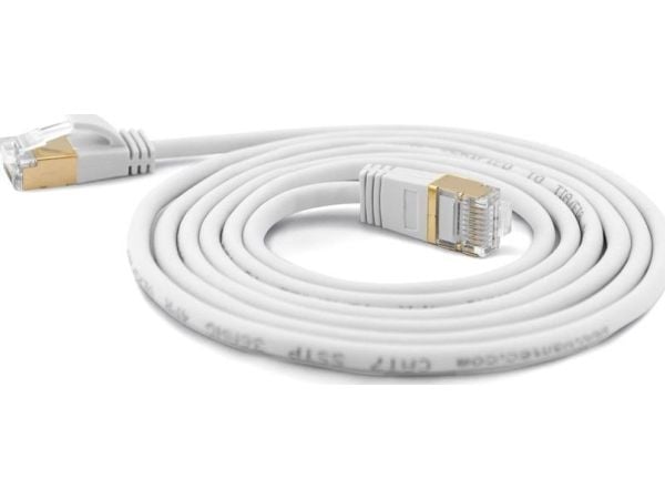 Wantec 7114, 0,2 m, Cat7, S/FTP (S-STP), RJ-45, RJ-45, Valkoinen