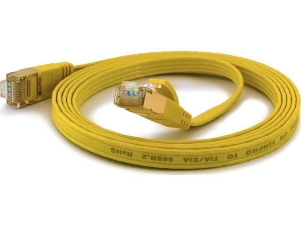 Wantec 7059, 0,25 m, Cat6a, F/UTP (FTP), RJ-45, RJ-45, Gult