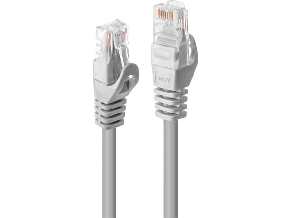 Lindy 48402, 2 m, Cat5e, U/UTP (UTP), RJ-45, RJ-45, Grå