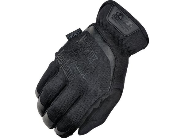 Mechanix Wear Gloves Mechanix FastFit® svart, størrelse M. Rynket mansjett, 0,6 mm kunstskinn, TrekDry®, berøringsskjermteknologi
