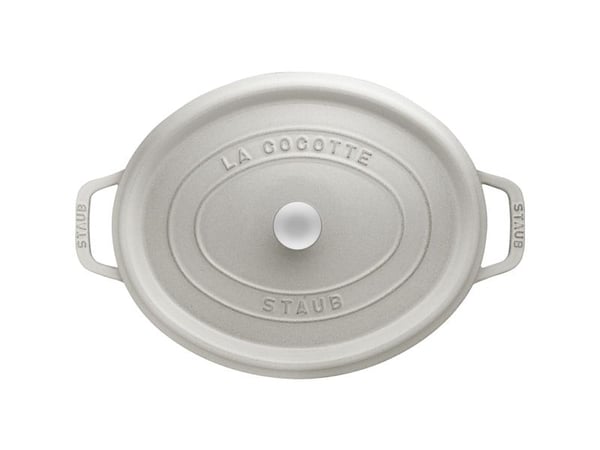 ZWILLING STAUB LA COCOTTE, Grytfrom, Oval, Gjutjärn, 4 personer, Keramiska, gas, halogen, Induktion, Gjutjärnsplattor, Vit