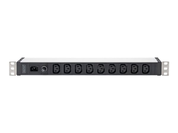 DIGITUS PDU 1U 9xC13 utganger 230V/10A sort