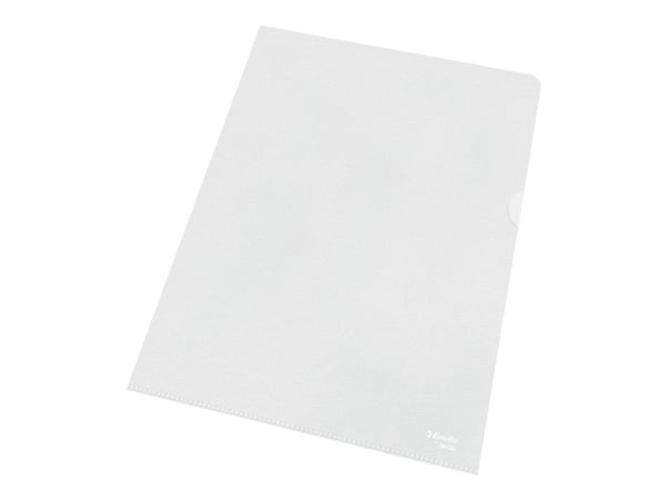 Plastomslag Esselte A4 0,115 mm refleksfri med præg - (100 stk.)