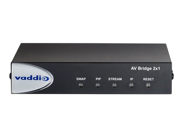 Vaddio AV Bridge 2x1 - Strømningsvideo/lydkoder / svitsjer