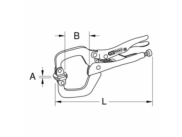KS Tools 115.2014, 1 kg, 350 mm, 250 mm, 130 mm, B00QU8LONS