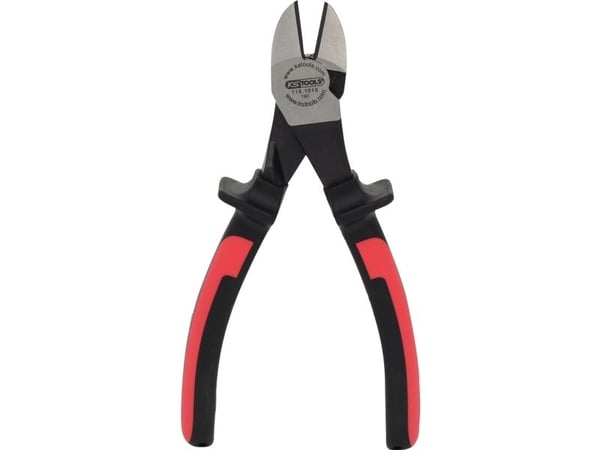 KS Tools 115.1013, Diagonal tang, Stål, Svart, Rød, 180 mm