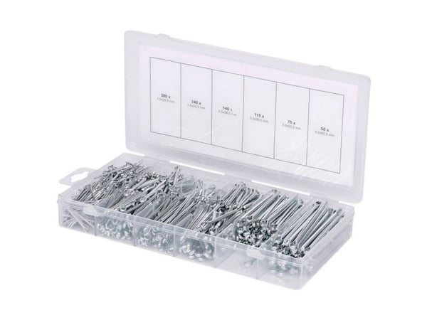 Sortimentsboks splinter 1,5 x 25 - 4,0 x 60 mm, 1000 deler