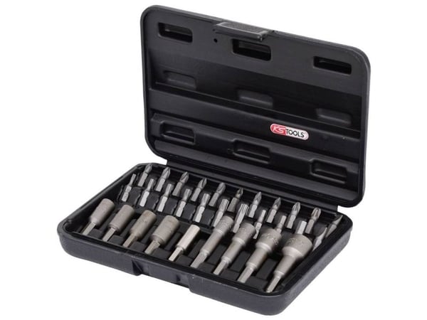 KS TOOLS 1/4" CLASSIC bit og innskruingsverktøysett, 31 deler (122.2100)