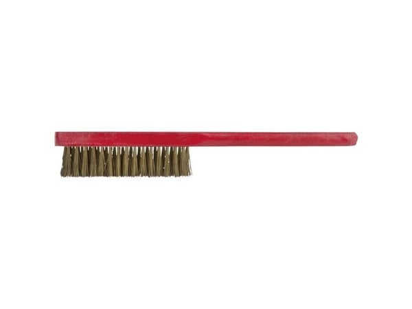 KS TOOLS BRONZEplus håndbørste, tinn bronsetråd, bølget, 4 rader (963.9585)
