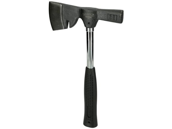 KS Tools 140.2004, Enkel øks, Øks for kutting, 1 stykker, Stål, Svart, 330 mm