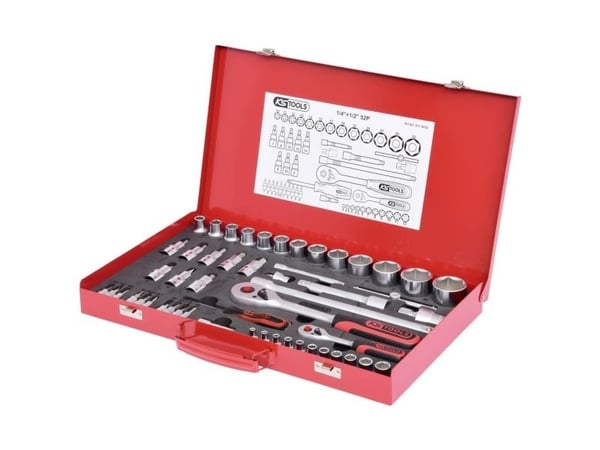 KS Tools 917.4052, Støpselsett, 52 hoder, Kromvanadiumstål, 6,25 kg