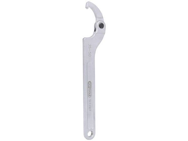 KS TOOLS leddet kroknøkkel med nese, 35-50 mm (517.1317)