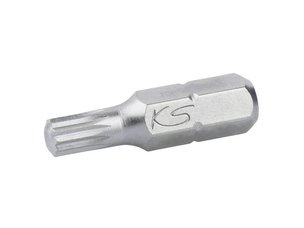 KS Tools 911.2353, Nikkeli, DIN 3126, ISO 1173 - C 6,3, 25 mm, 10 g, 25,4 / 4 mm (1 / 4"), Kahdeksankulmainen