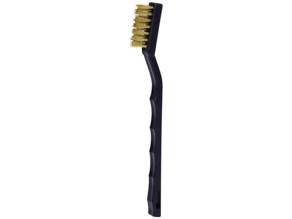 KS TOOLS tennpluggtrådbørste i messing, 2 rader, 170 mm (201.2316)